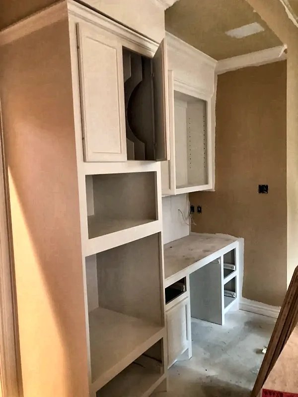 Custom built-ins by Brown Sterling Builders in Copperfield, TX