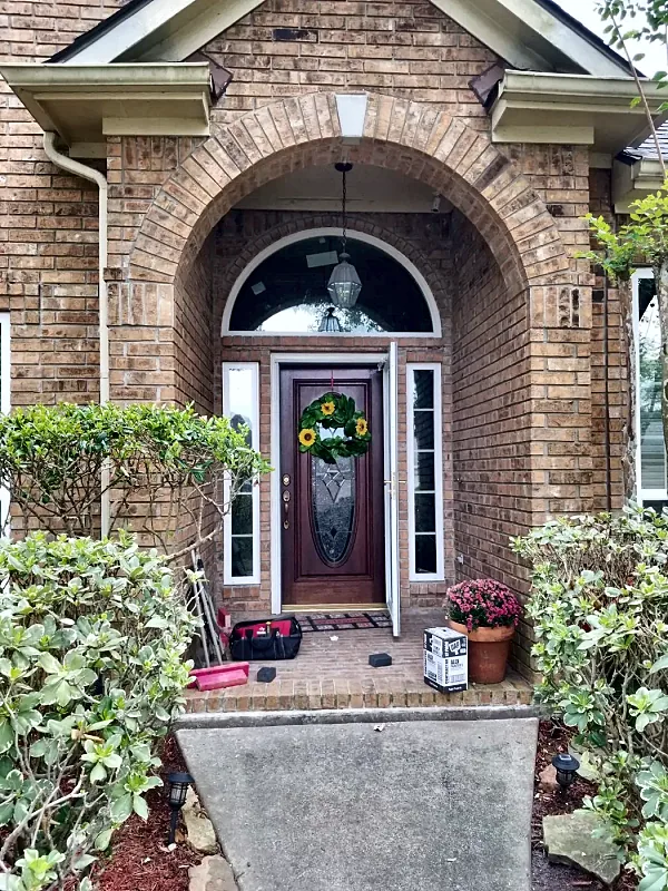 Entry door project by Brown Sterling Builders