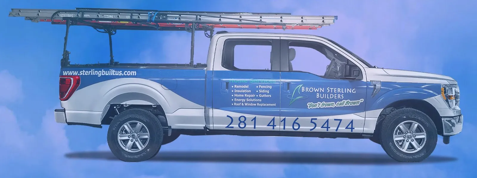 Brown Sterling Builders service truck